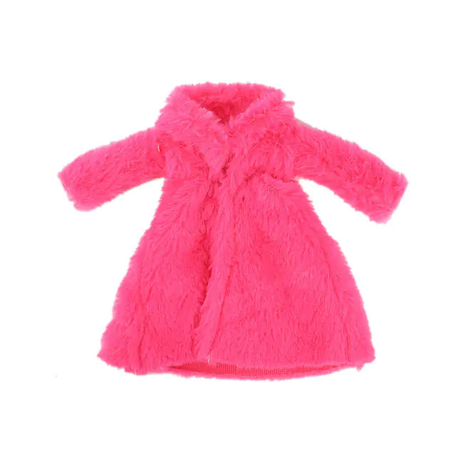 Plush Coat Accessories for 26-30cm Barbie Dolls