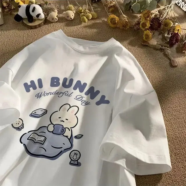 Trendy Short Sleeve Women's Cotton T-shirts