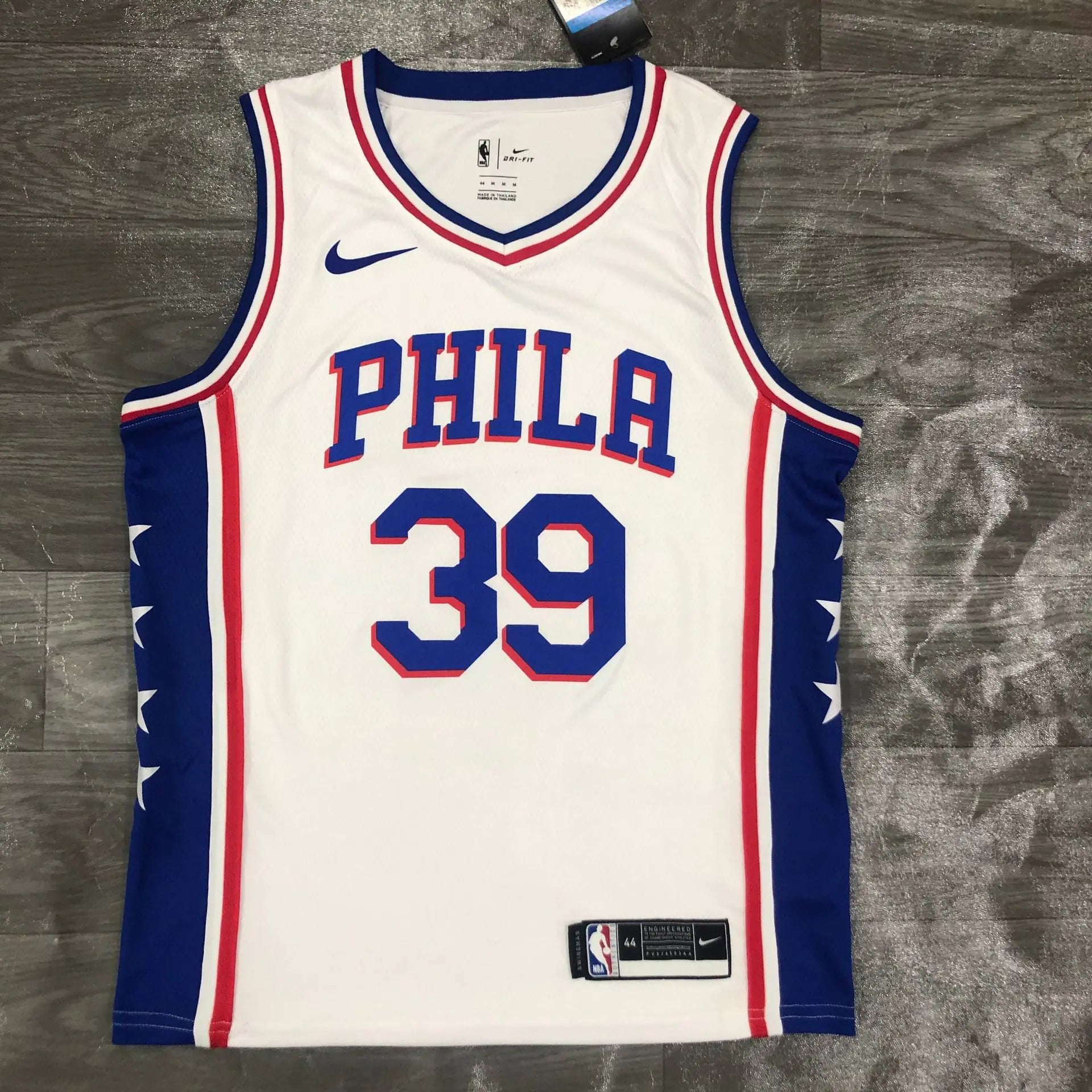 76ers V-Neck Blue Jerseys: Harden, Embiid & Simmons