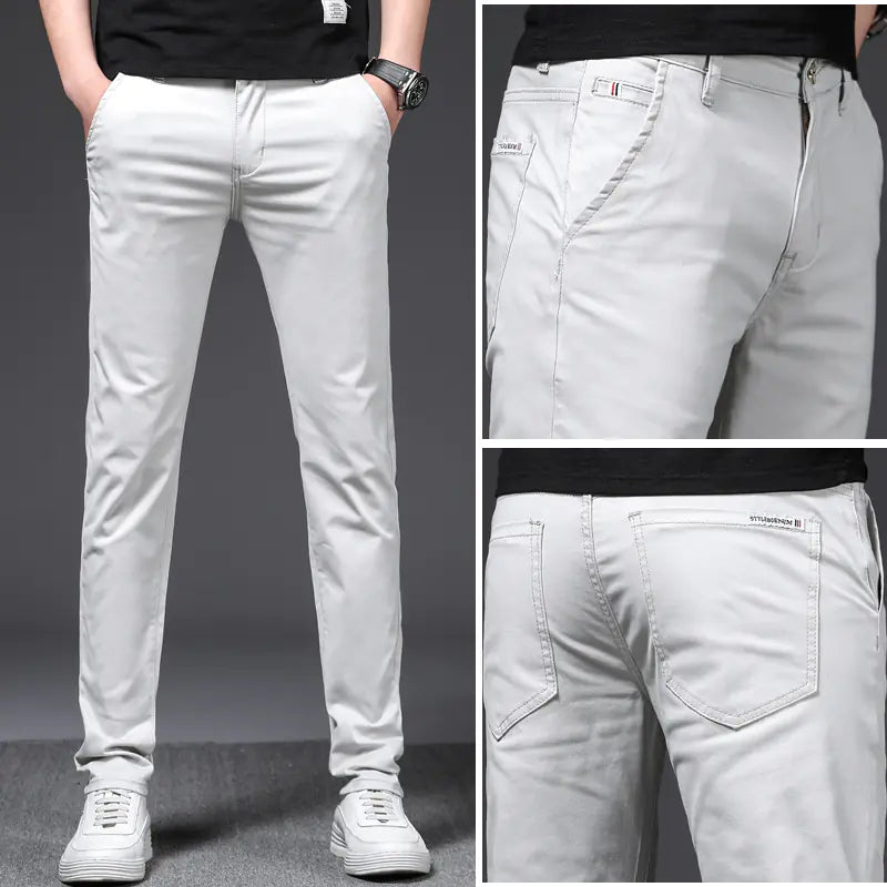 Men's Casual Pants - Stretch Loose Business Casual Style