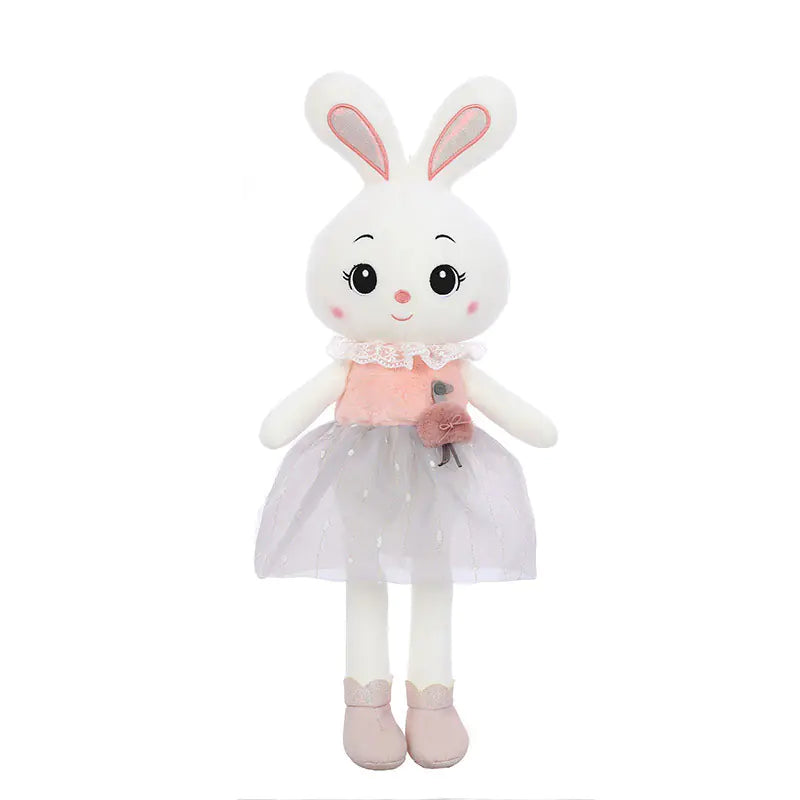 Kawaii Cartoon Rabbit Plush Toy for Kids' Bedroom Decor