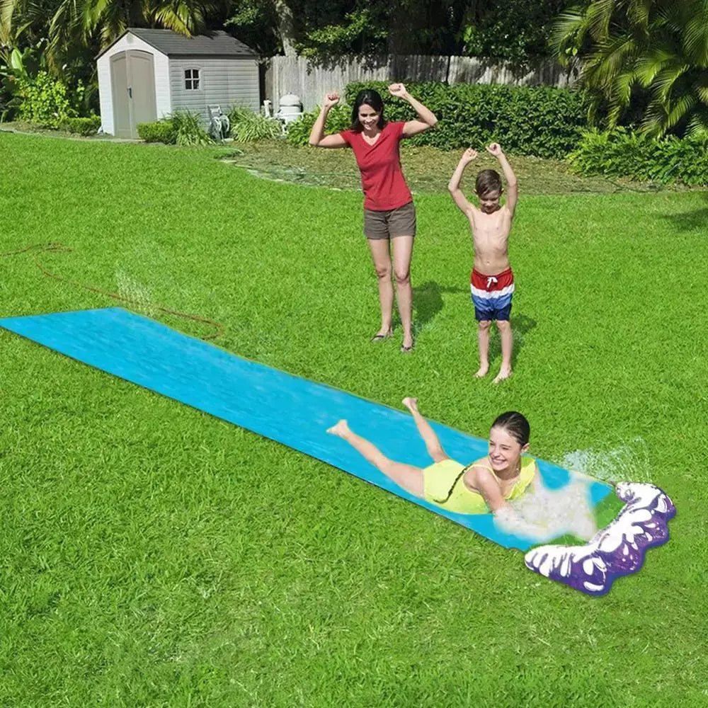 Children's PVC Inflatable Double Slide for Outdoor Fun