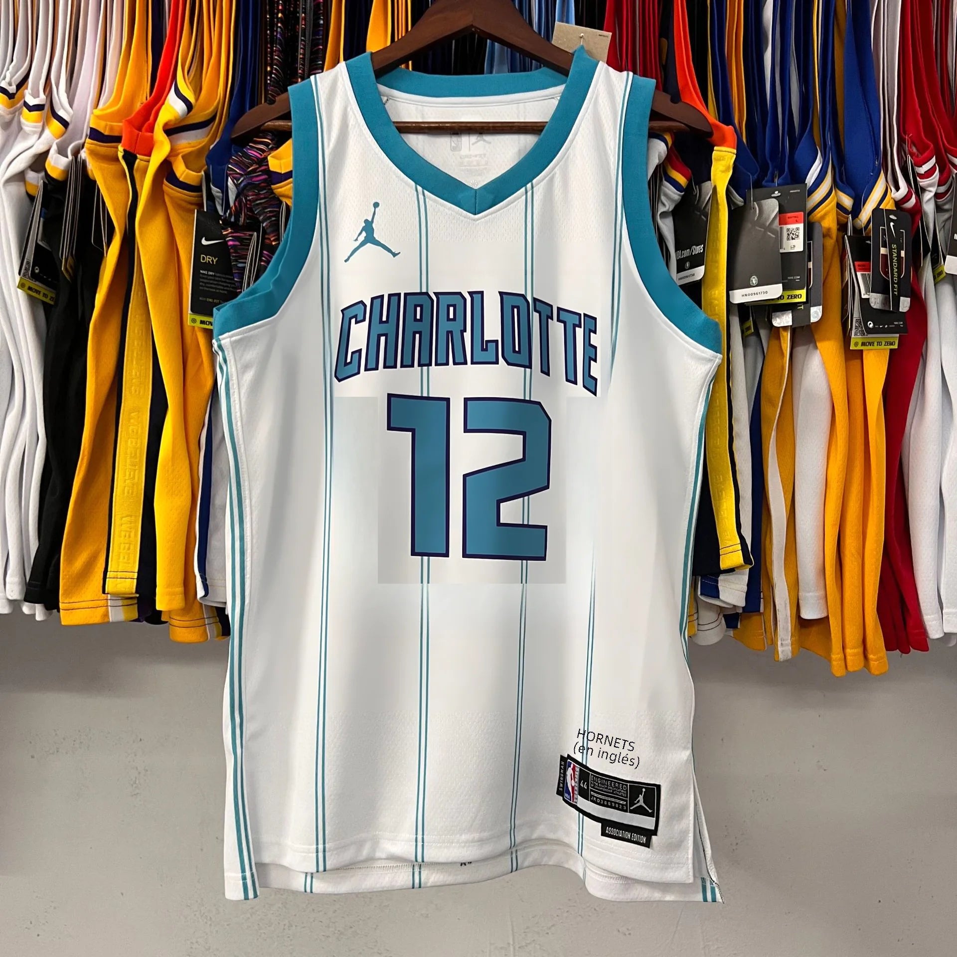Hornets 2023 Season White Blue NBA Jerseys (Quick-Dry)