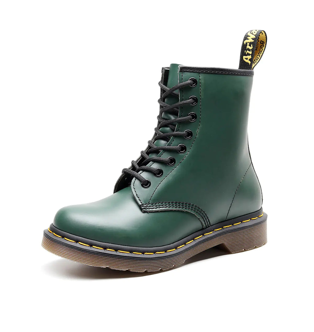 Women's Martin Boots - Trendy Leather Short Ankle Boots