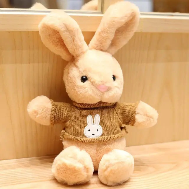 Cute Long-Eared Cartoon Plush Rabbit Toy