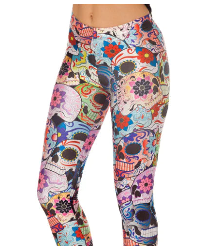 Fashion Printed Leggings for Women - Colorful Pencil Pants