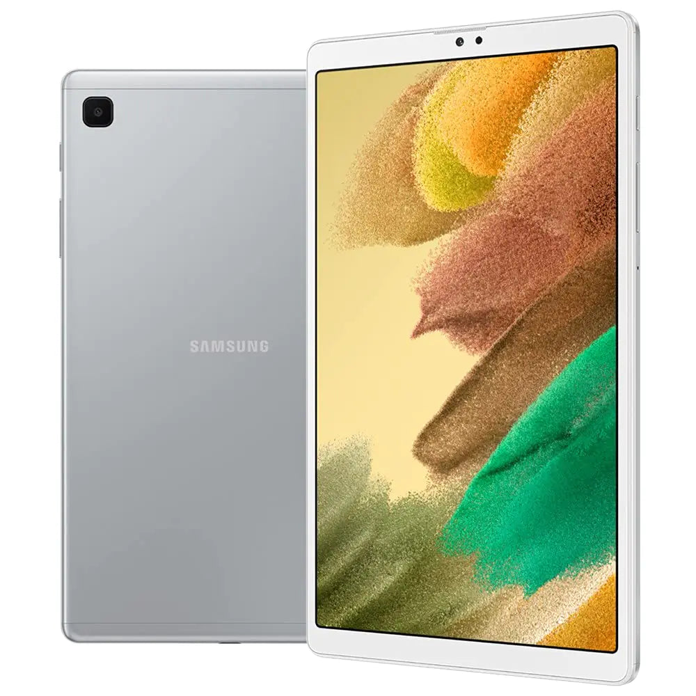Samsung Galaxy Tab A7 Lite (32GB 3GB) 8.7" (WiFi + Cellular) 5100mAh Battery Android 11 4G LTE Tablet GSM Unlocked International Model - SM-T225 (Fast Car Charger Bundle Silver) Renewed