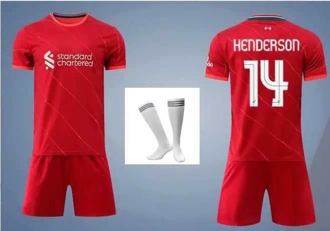 Soccer Jersey Set: Salah 11, Mane 10, Darwin 27