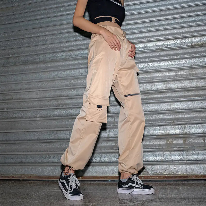 New High-Waist Zipper Casual Pants for Women