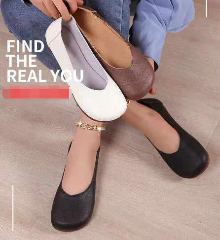 Spring New Flat Slip-On Round Toe Witch Shoes