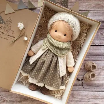 Handmade Mini Dress-Up Doll DIY Gift Box Set