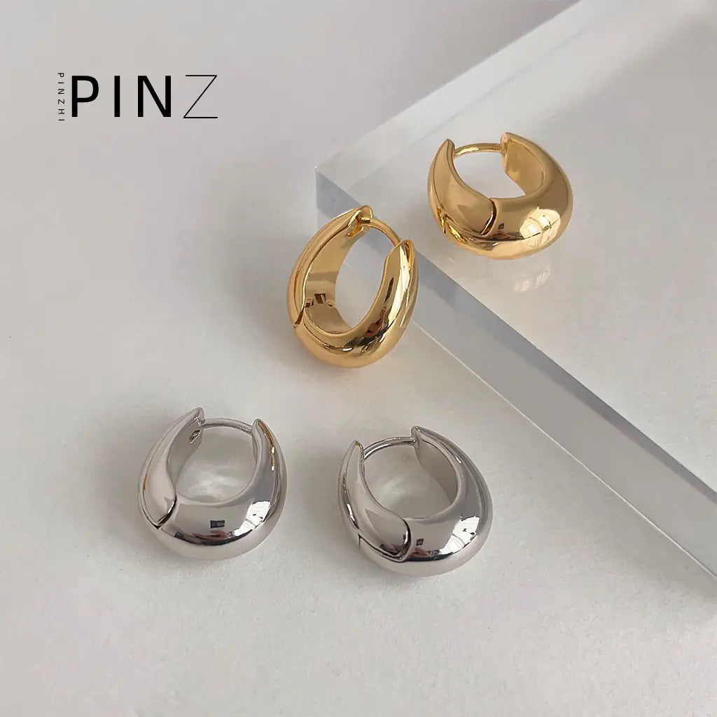 "Upgraded 18K Gold-Plated French Style Earrings"