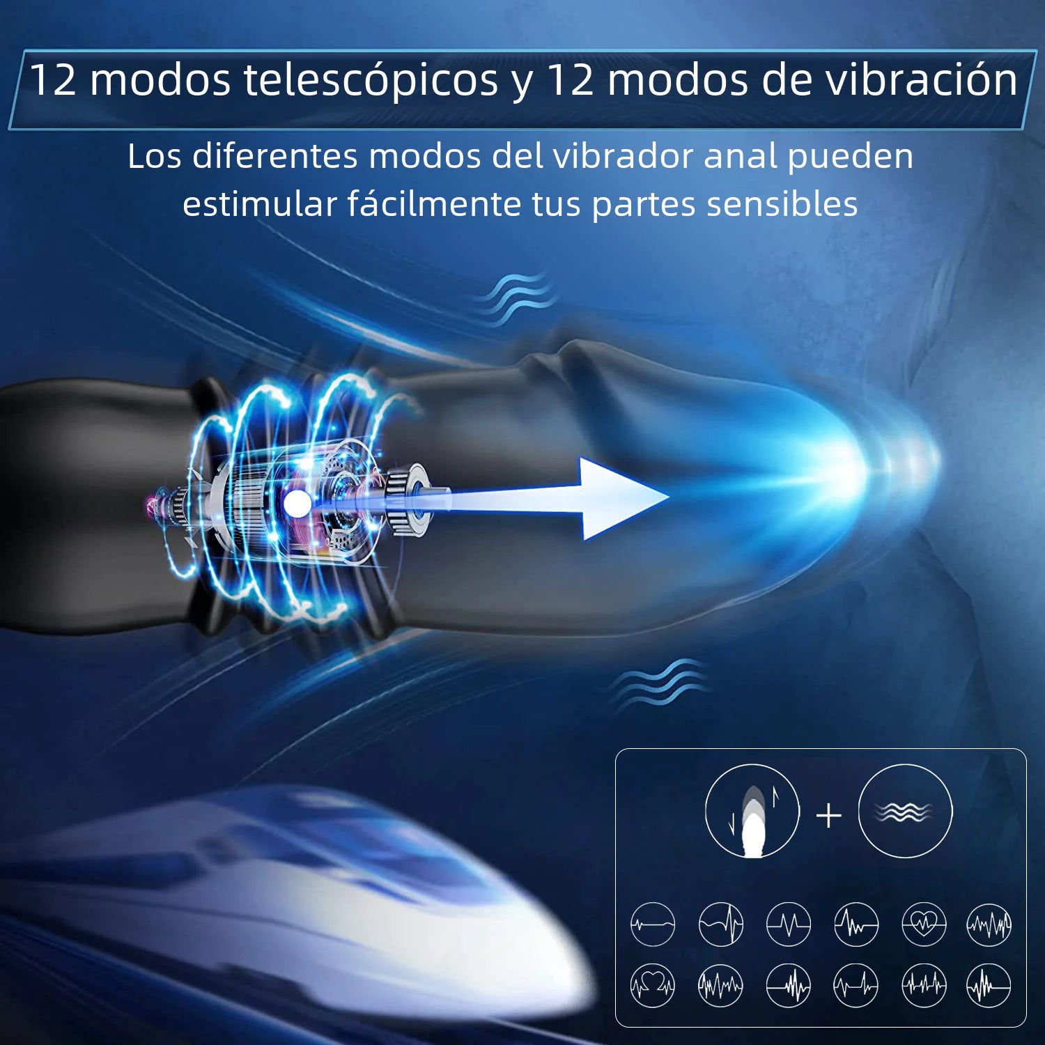 APP Dual Ring Remote Control Prostate Massager for Adults