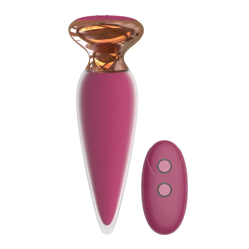 Vibrating Silicone Anal Plug for G-Spot Stimulation