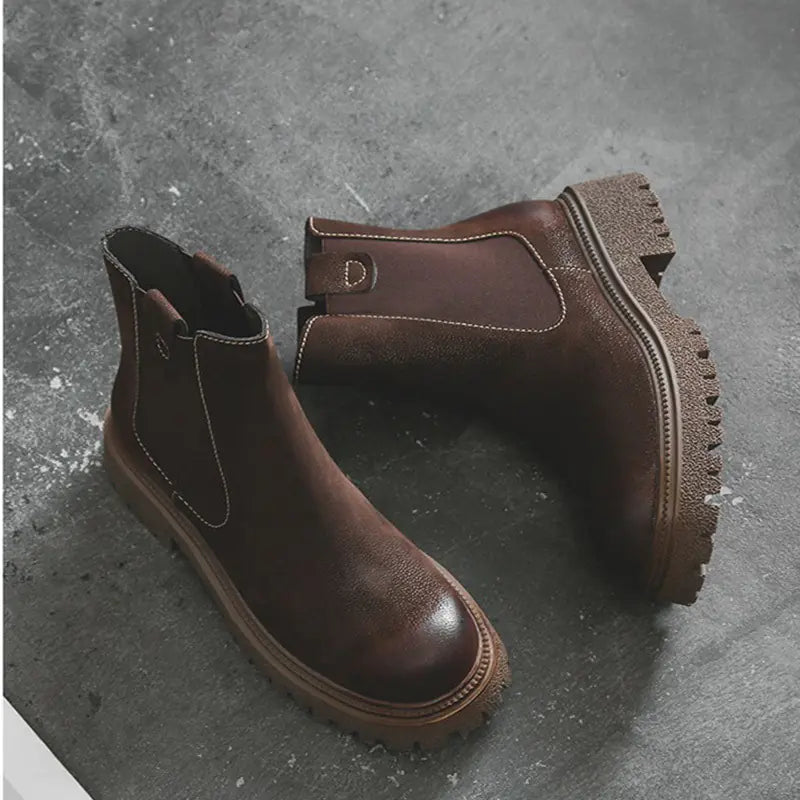 Botas Martin retro de mujer con suela y tacón gruesos