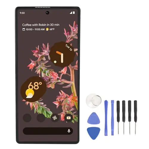 for Pixel 6 5G GB7N6 G9S9B16 Screen Touch Assembly Cell Phone Digitizer Fully Assembled Screen Replacement Kit with Tools