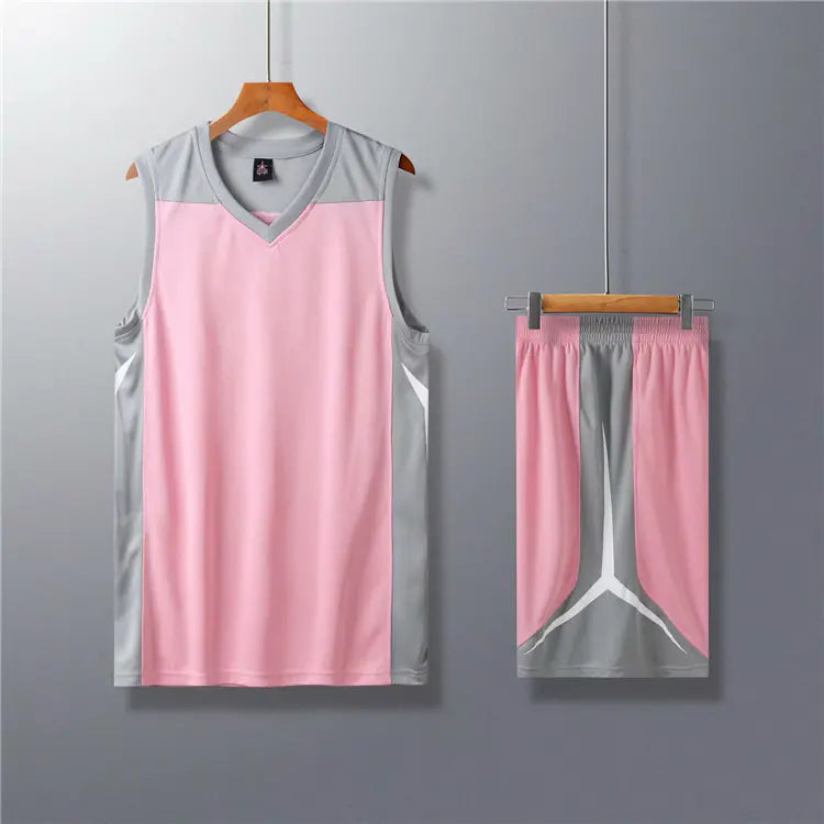 Men's College Basketball Uniform Set with Custom Shorts