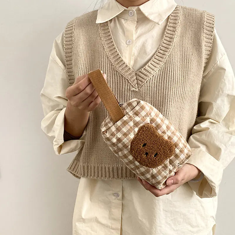Cute Bear Makeup Pouch - Large Capacity Cosmetic Case