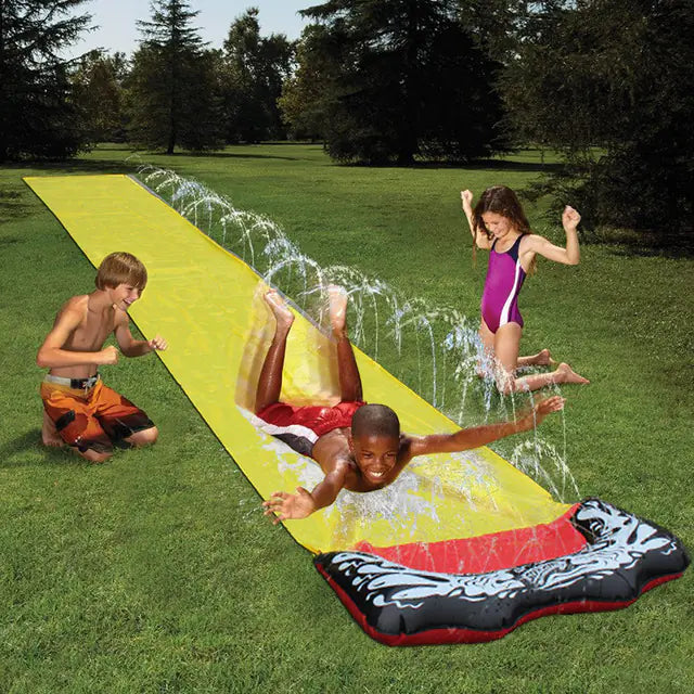 Children's PVC Inflatable Double Slide for Outdoor Fun