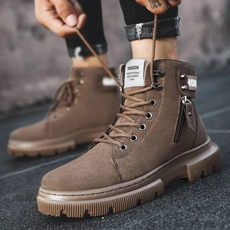 Botas Martin de estilo británico retro de caña alta para hombre