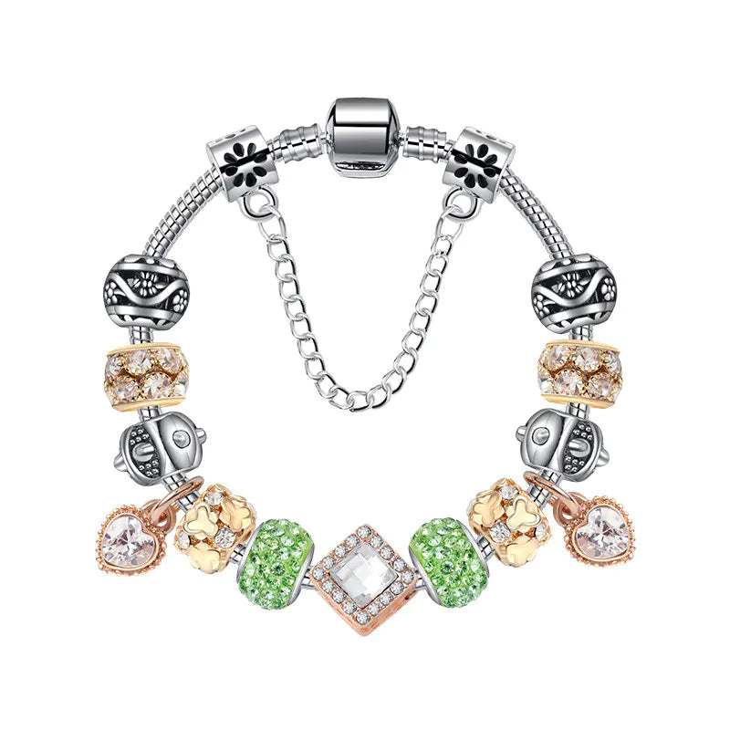 "DIY Diamond Beaded Bright Love Bracelet"