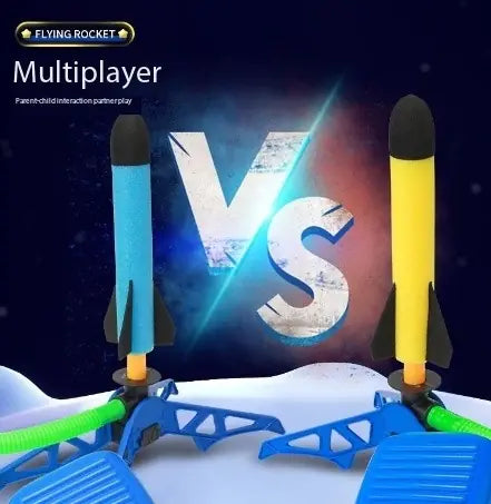 Outdoor Foot-Powered Toy Rocket Launcher for Kids