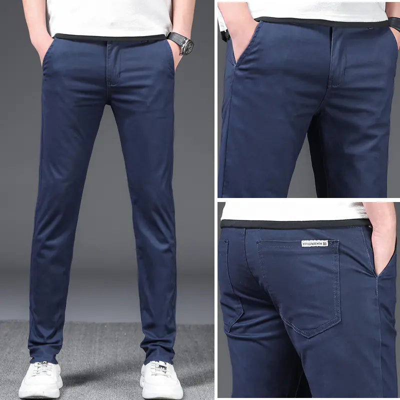 Men's Casual Pants - Stretch Loose Business Casual Style