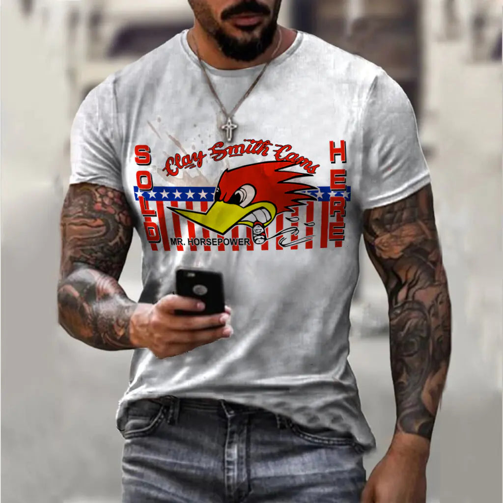 Men's Short Sleeve T-Shirt 3D Digital Print GULF