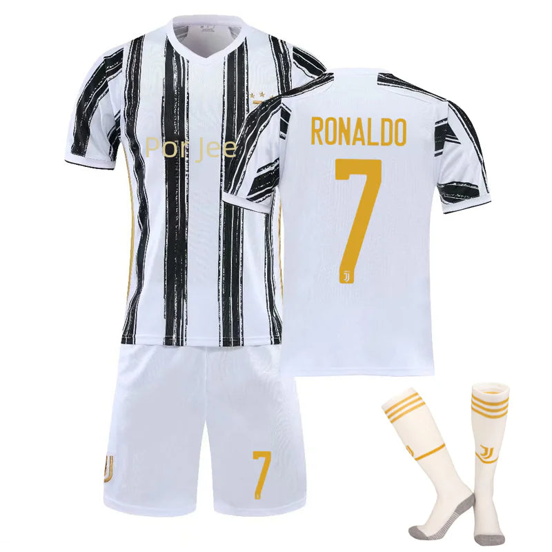 2021 Juventus Home Gold Jersey with Socks, Ronaldo 7