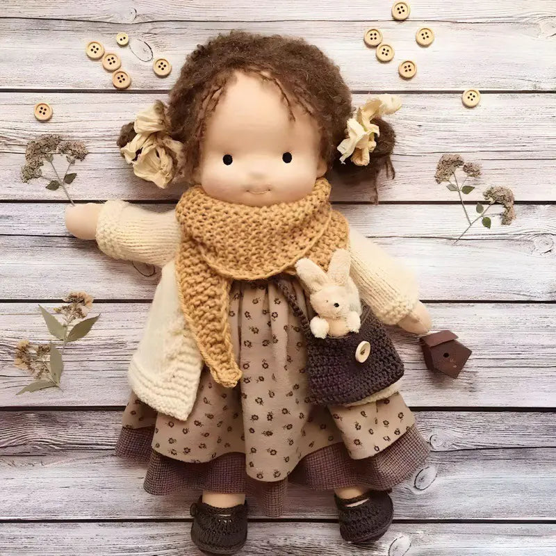 Handmade Mini Dress-Up Doll DIY Gift Box Set