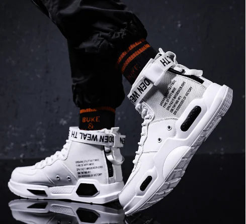 High-Top Casual Sneakers for Men, Size 45-46