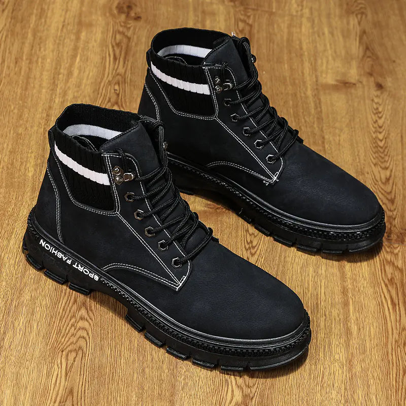 Men's Trendy Korean Casual Tooling Boots