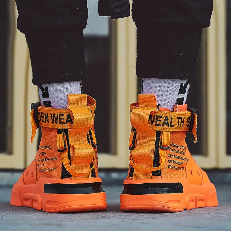 Spring High-Top Canvas Sneakers for Men (Size 45)