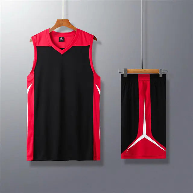 Men's College Basketball Uniform Set with Custom Shorts