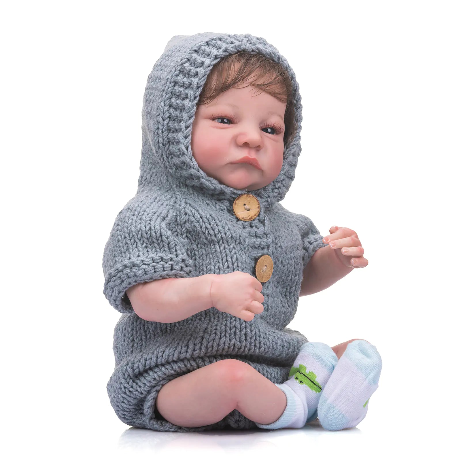 49cm Realistic Reborn Doll Levi Awake with Veins