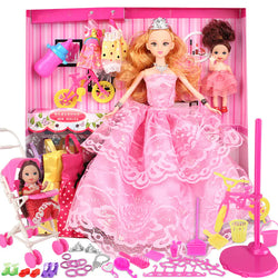 Besonderes Anzieh-Barbie-Puppen-Geschenkset für Kinder