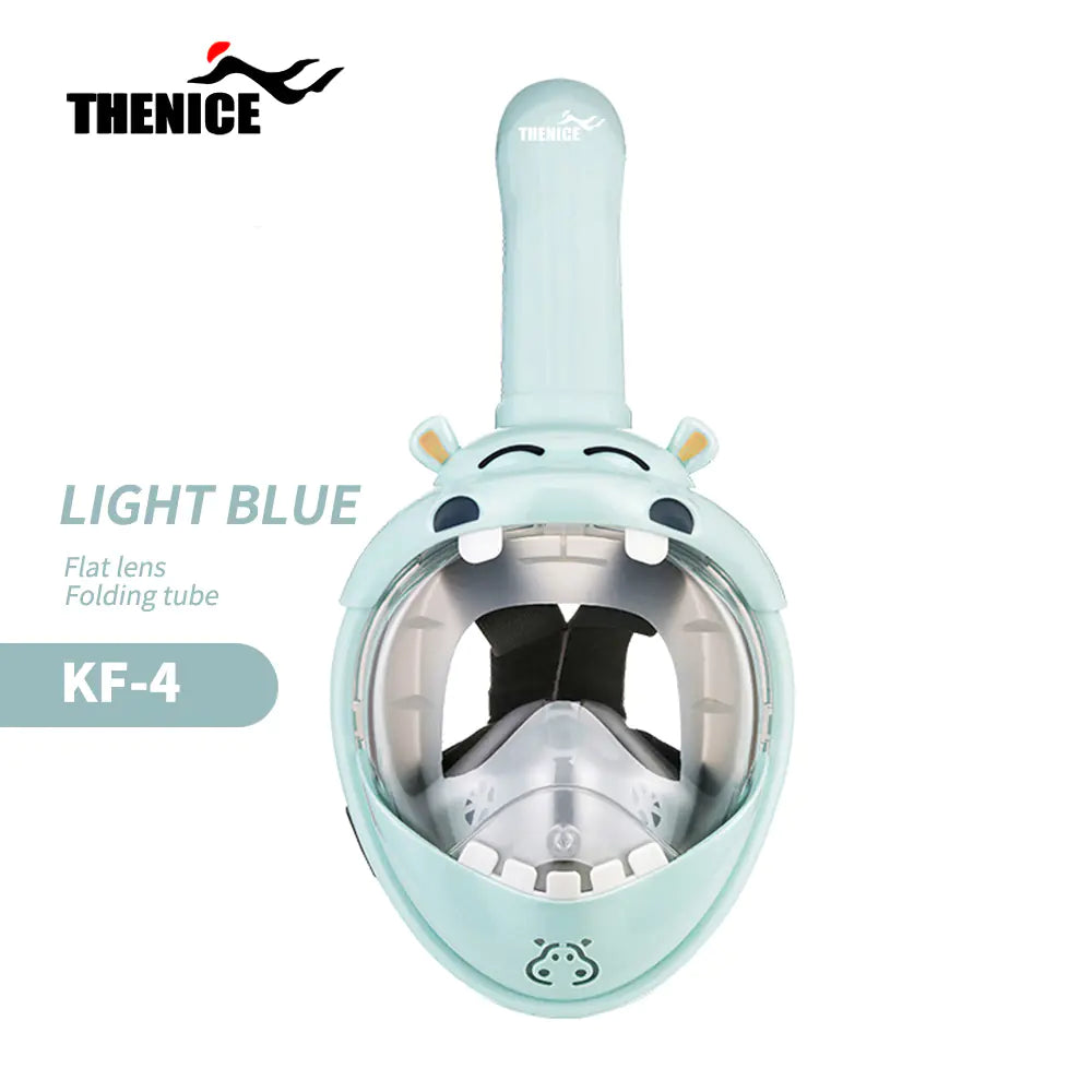 THENICE Kids Full Dry Snorkel Mask for Swimming