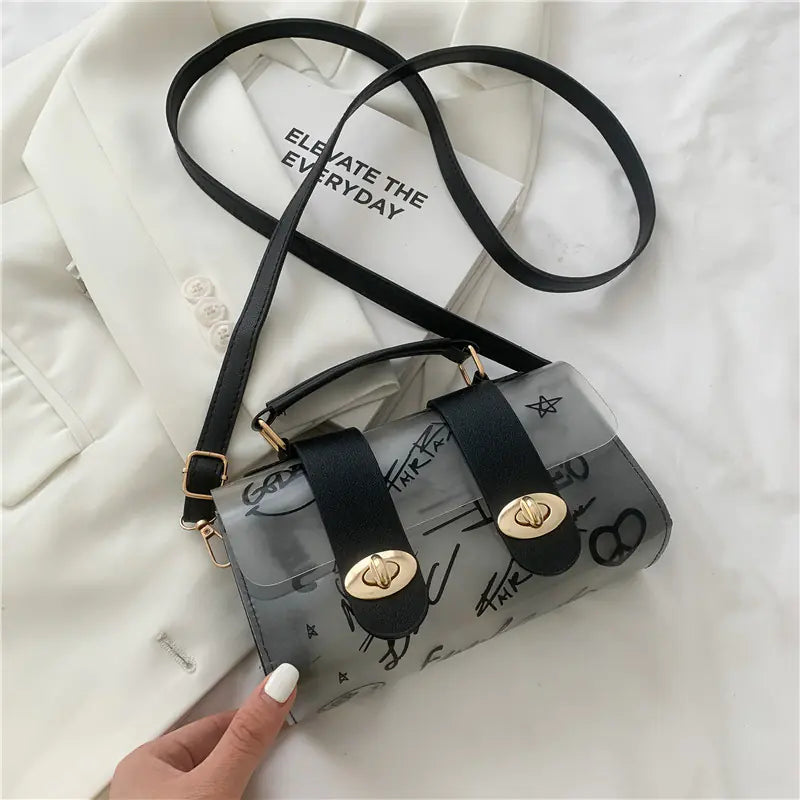 Trendy Women's Transparent Jelly Messenger Bag