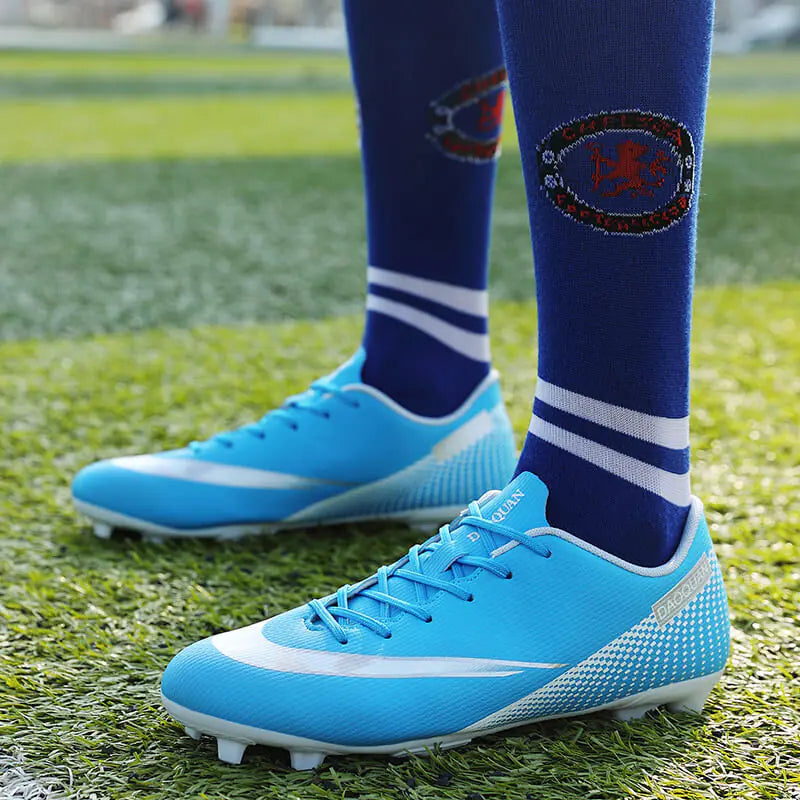 Men's Microfiber Soccer Shoes for Outdoor Sports