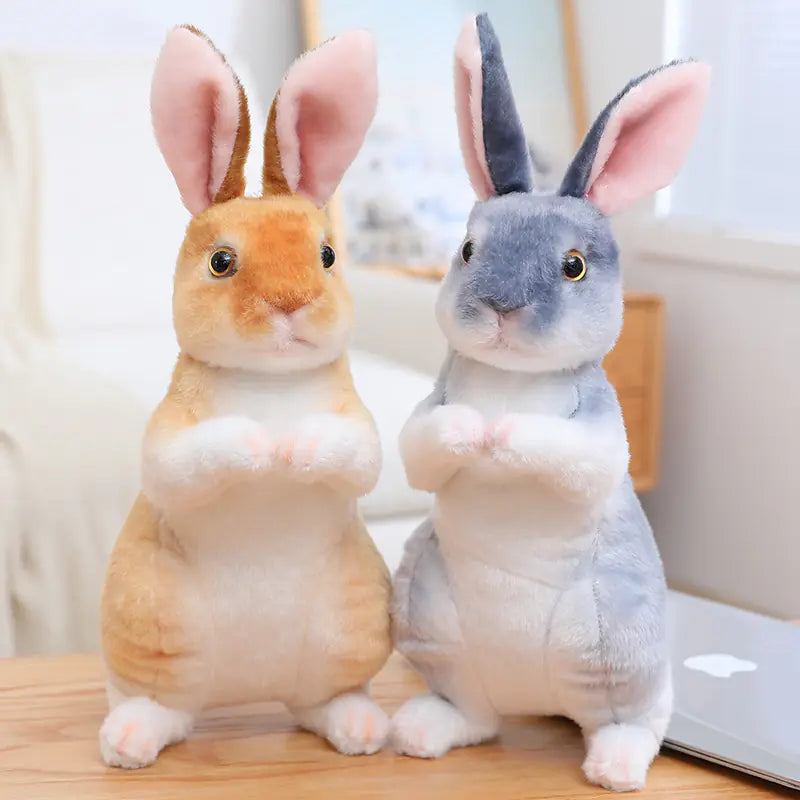 Realistic Kawaii Long-Eared Rabbit Plush Toy