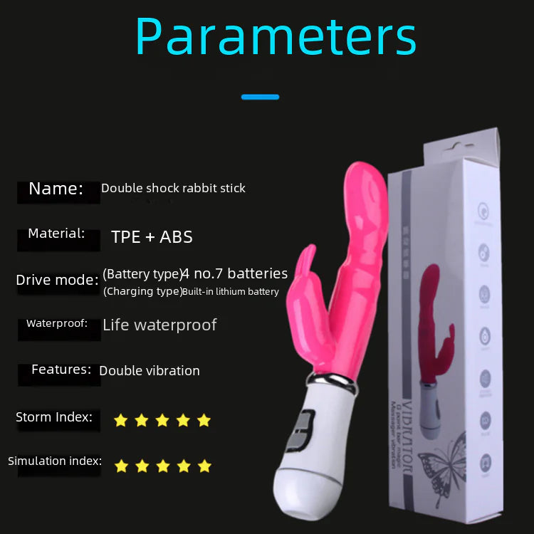 Dual Vibration G-Spot Rabbit Vibrator for Adults