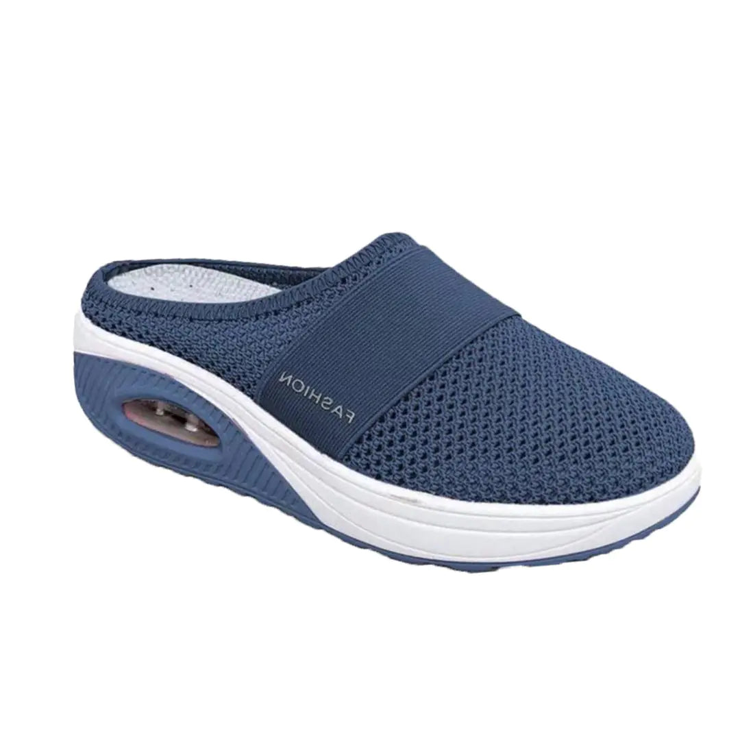 Plus Size Wedge Heel Baotou Mesh Casual Slippers