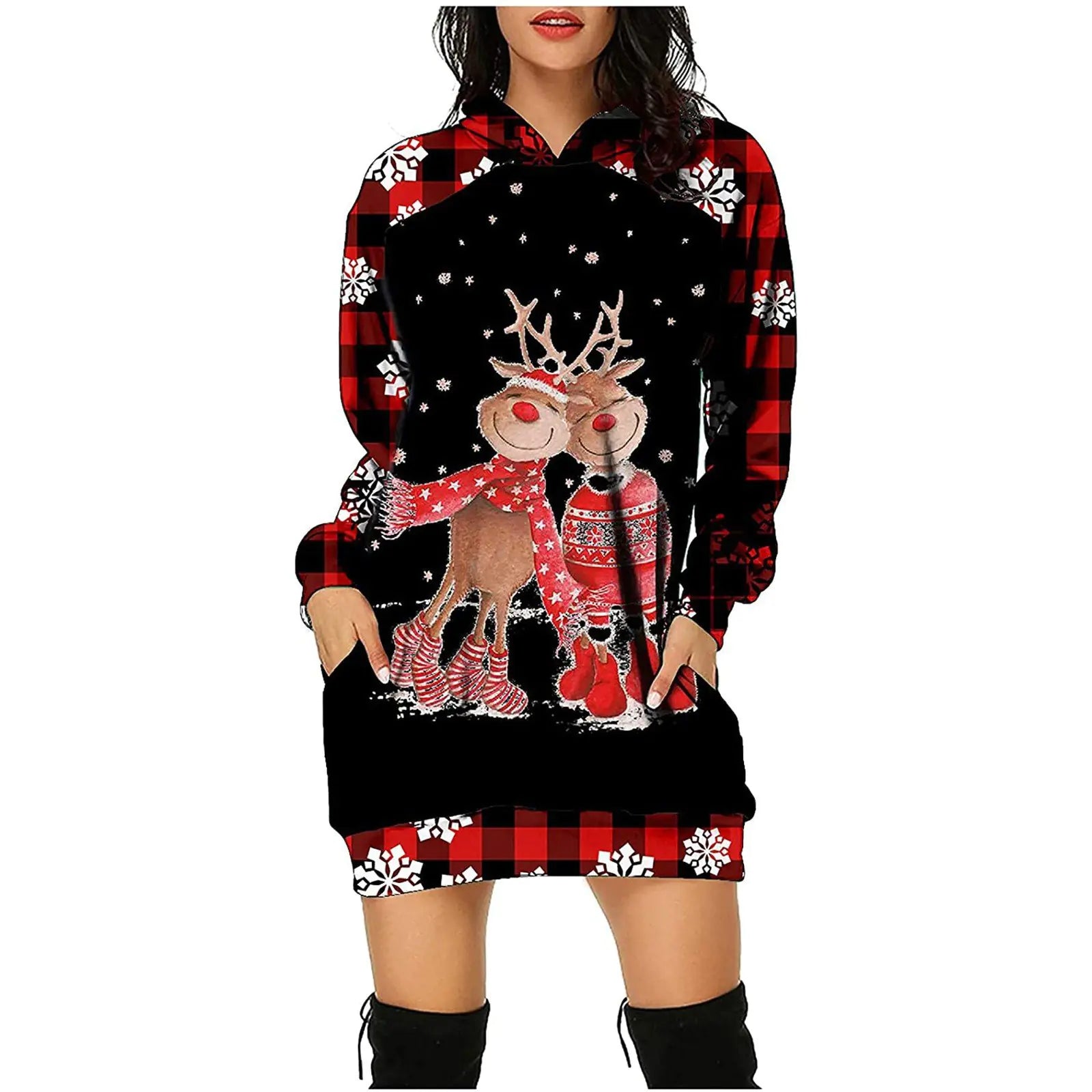Women's Long Sleeve Sweater Dress