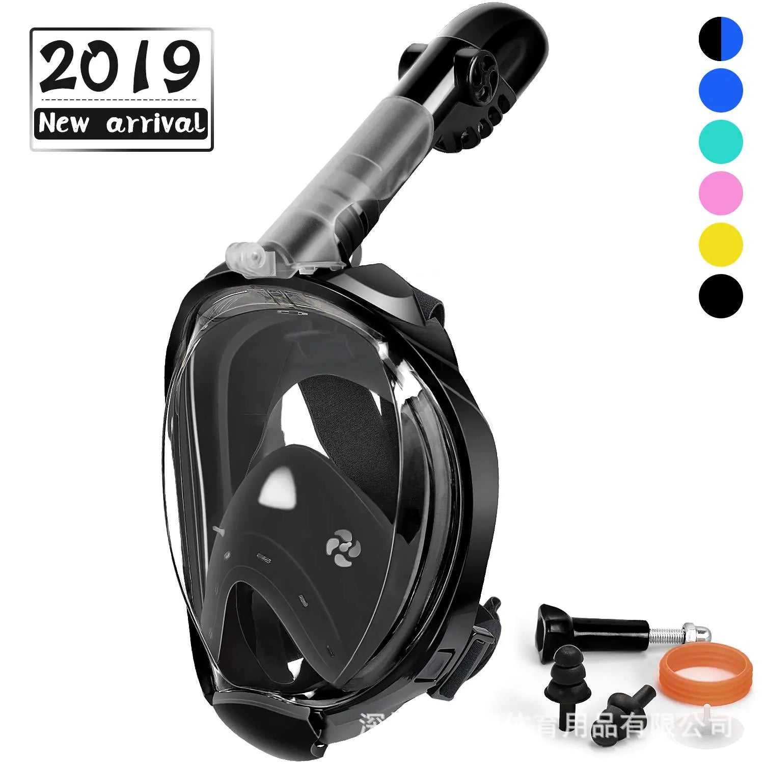 Full Face Dry Snorkel Mask for Swimming and Diving Gear