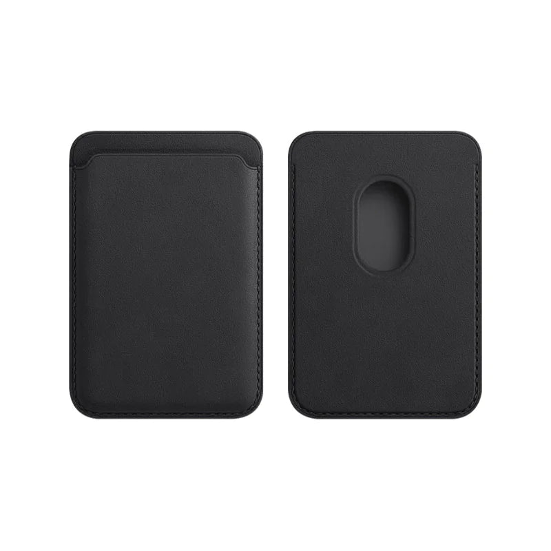 Magnetic Leather Card Holder Holder