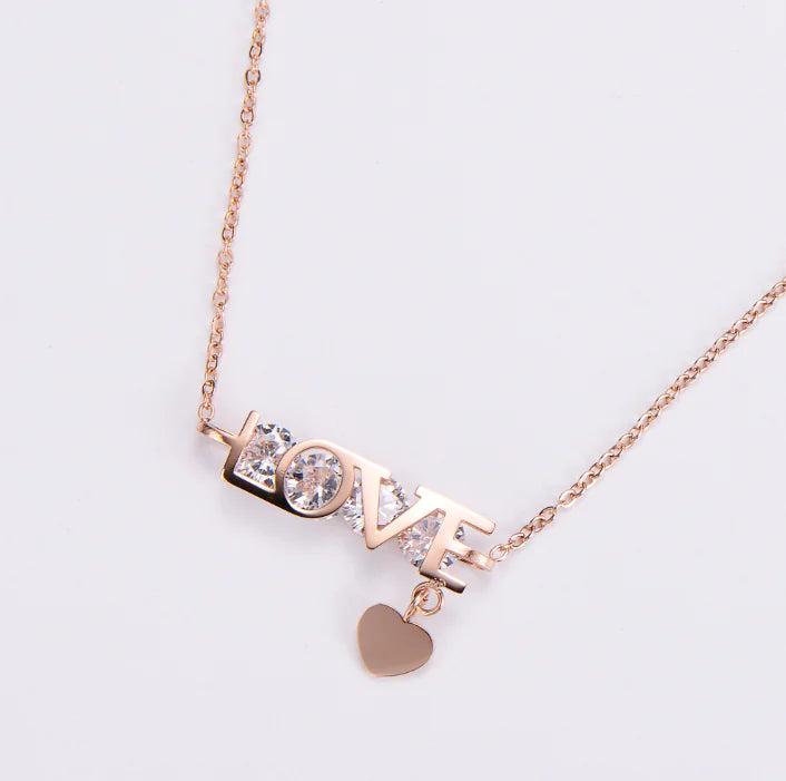 18K Gold-Plated Love Necklace - Harajuku Style for Women