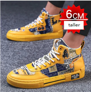 Winter Trendy High-Top Canvas Sneakers for Men