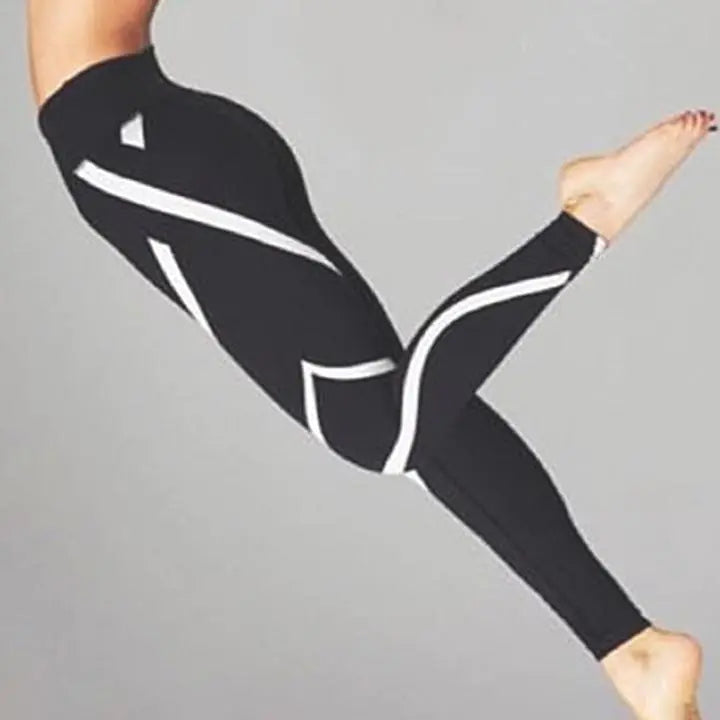 Printed Gray Leggings for Women - Summer Yoga Pants