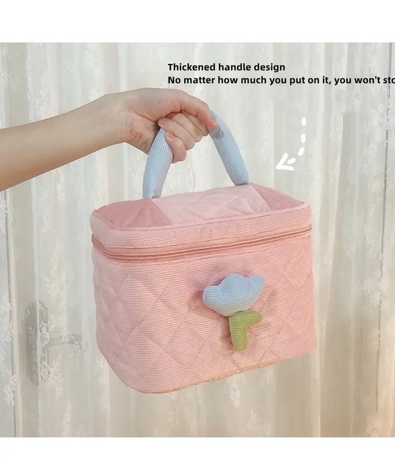 Large Capacity Portable Makeup Bag for Women and Girls