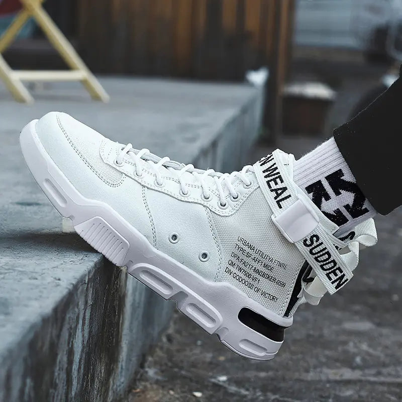 Spring High-Top Canvas Sneakers for Men (Size 45)